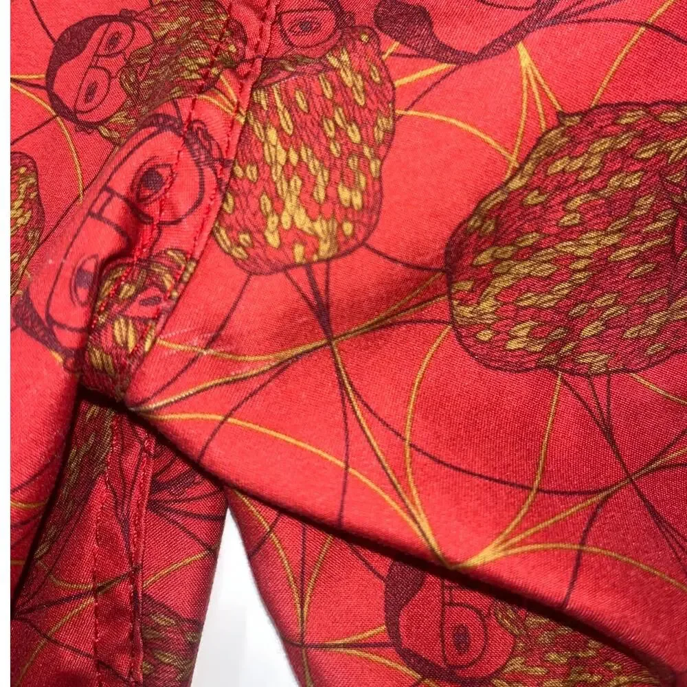 Ambiguous Red board shorts swim trunks Bearded Man Design men’s small